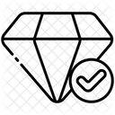 Überprüfen diamant  Symbol