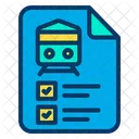 Zugdokument Zugkontrollpapier Ticketkontrolle Symbol