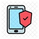 Mobile Sicherheit Prufen Mobile Sicherheit Mobiler Schutz Symbol