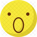 Uberrascht Starren Emoticon Emoticons Symbol