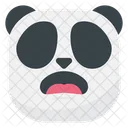 Uberrascht Panda Emoji Symbol