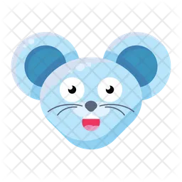 Überraschte Maus Emoji Symbol