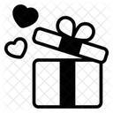 Uberraschung Geschenk Herzen Symbol