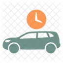 Uberstunden Auto Automobil Icon