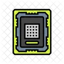 Ubertaktet CPU Chip Symbol