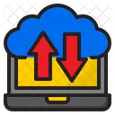 Datenubertragung Ubertragung Cloud Symbol