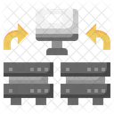 Daten Ubertragen Server Netzwerk Symbol