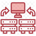 Daten Ubertragen Server Netzwerk Symbol