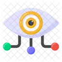 Vernetzung Vision Vernetzung Uberwachungsnetzwerk Symbol