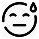 Überwältigter Schweiß  Symbol