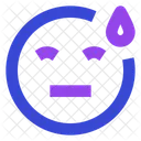 Überwältigter Schweiß  Symbol