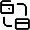 Überweisen  Symbol