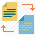 Datenubertragung Derver Dokumentenaustausch Symbol