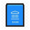 Überweisung auf Bank  Symbol