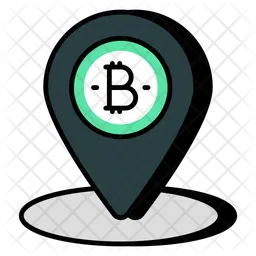 Ubicación de bitcoins  Icono