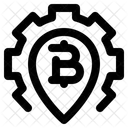 Ubicación de bitcoins  Icono