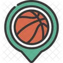 Ubicación de la cancha de baloncesto  Icono