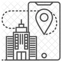 Ubicación de la oficina en línea  Icono