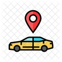 Coche Mapa Ubicacion Icono