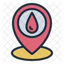 Ubicacion Donante De Sangre Donacion Icono