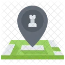 Ubicacion De Partida De Ajedrez Ubicacion De Ajedrez Mapa Icono