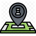 Ubicacion De Partida De Ajedrez Ubicacion De Ajedrez Mapa Icono