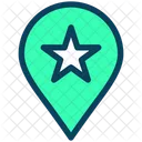 Pin Favorito Estrella Icono