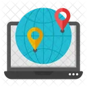 Ubicacion Global GPS Global Mapa Global Icono