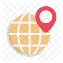 Ubicacion Global Global Mapa Icon