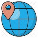 Mapa Ubicacion Global Icono