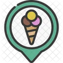 Ubicación del helado  Icono