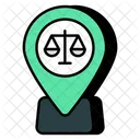 Ubicación de la justicia  Icon