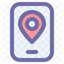 Smartphone Ubicacion Mapa Icon