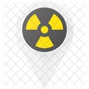 Radioactivo Pin Geolocalizacion Icono