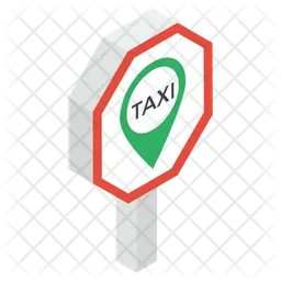 Ubicación del taxi  Icono