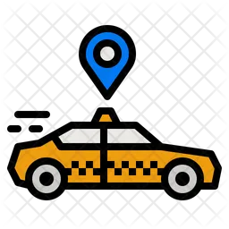 Ubicación del taxi  Icono