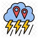 Ubicación de la tormenta  Icono