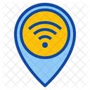 Wifi Marcador De Posicion Puntero Gps Mapa Ubicacion Icono