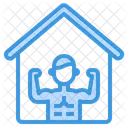 Ubung Zu Hause Arbeiten Student Symbol