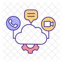 Cloud Ucaas System Icon