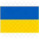 Bandera Pais Ucrania Icono