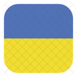 Ucrania Flag Icono