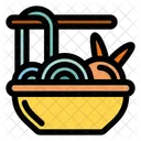 Udon Macarrao Tigela Ícone