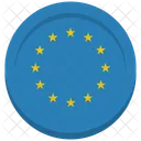 Ue Bandera Circulo Icono