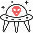 Ufo Alien Extraterrestrial Icon