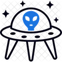 Ufo Alien Extraterrestrial Icon