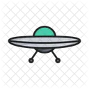 Ufo Airship Spacecraft Icon