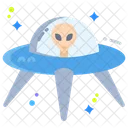 Ufo Spaceship Alien Icon