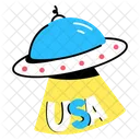 Flying Saucer Ufo Alien Ship Icon