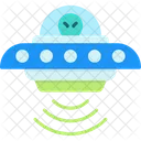 Ufo Alien Character Icon